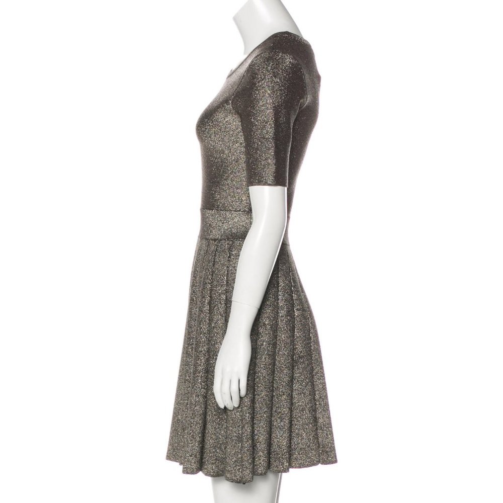 NWT-A.L.C. Metallic Gold Susana Dress - Picture 2 of 8